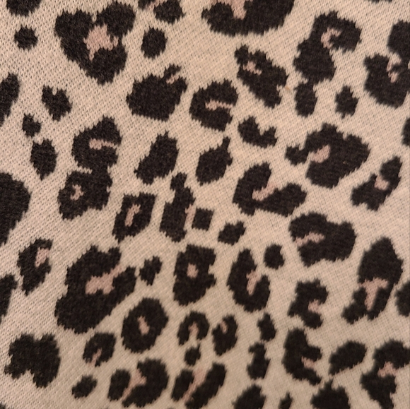 LOFT Animal Print Mock Neck Sweater - Picture 5 of 7